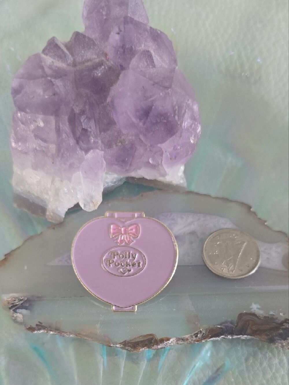 💜 Brand NEW Purple Heart Polly Pocket Enamel Pin! 🎀✨ Y2K Vibes 90s Nostalgia